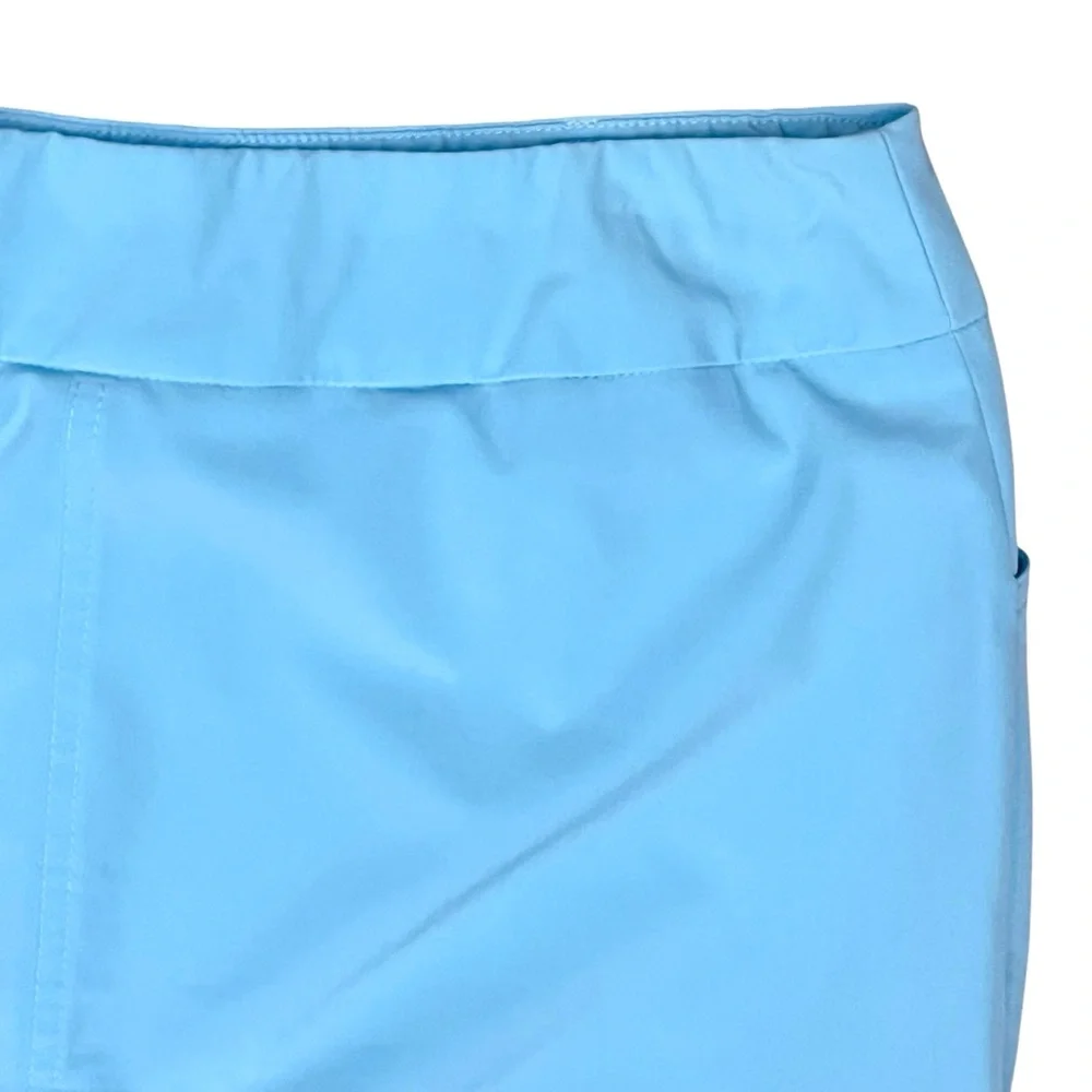 Chicos Zenergy Skirt Skort Sz 0 (4/6 S) Activewear Pull On Blue Sky Zip/Pockets